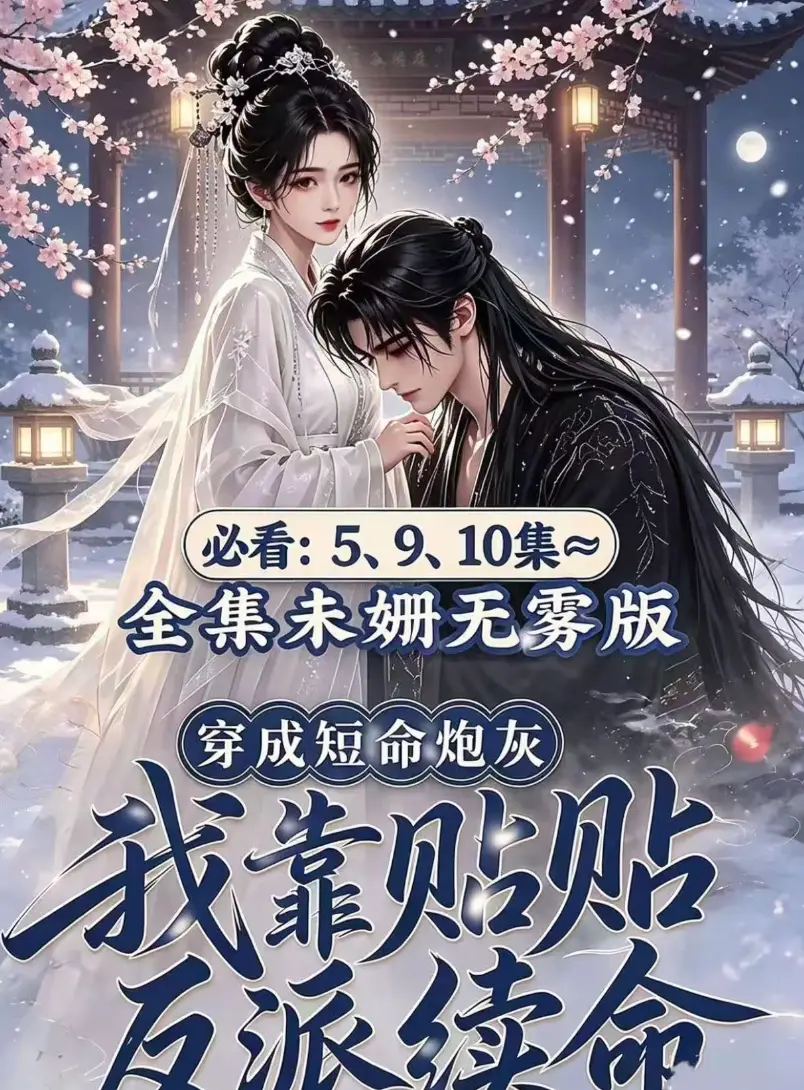 穿书炮灰抱对腿AI漫剧黄果版《穿成短命炮灰，我靠贴贴反派续命》未删减全集完整版-反派怀里好续命最新去雾版-百度网盘迅雷免费分享在线观看
